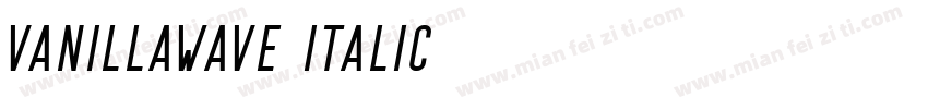 vanillawave italic字体转换